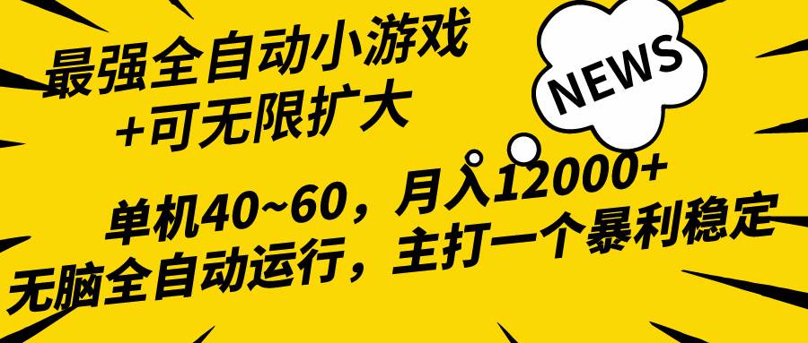 2024最新全网独家小游戏全自动，单机40~60,稳定躺赚，小白都能月入过万网创吧-网创项目资源站-副业项目-创业项目-搞钱项目网创吧